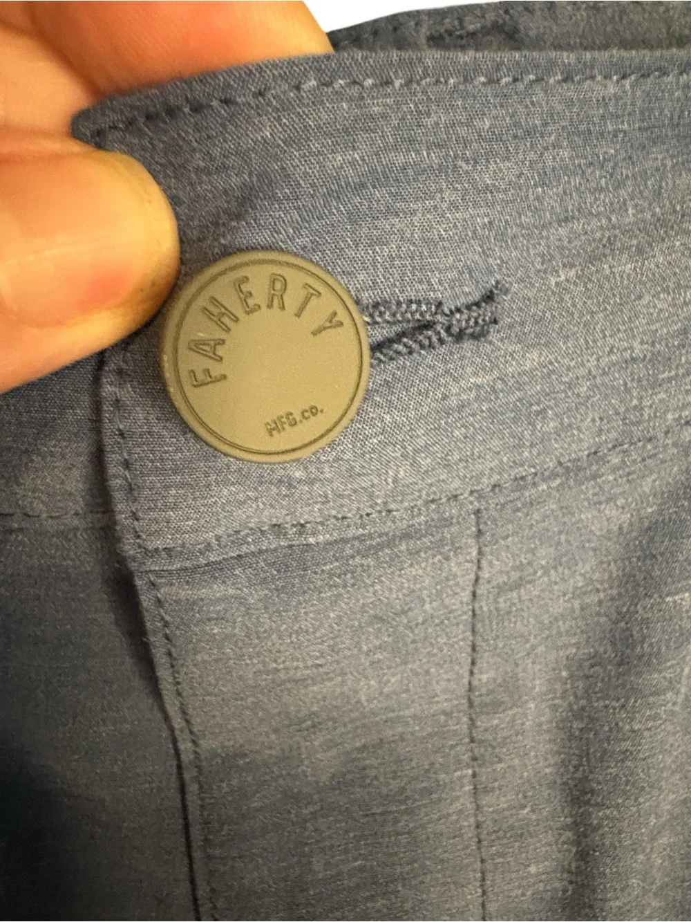 Faherty - Belt Loop All Day Shorts. 9 inch inseam. Blue. Size 40.